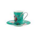 Raynaud Trésor Fleuri Espressotasse mit Unterteller, Magnolie