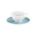 Raynaud Italian Renaissance Sky Blue breakfast cup and saucer