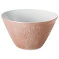 Raynaud Minéral Irisé Copper salad bowl, conical
