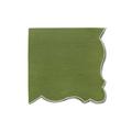 La Gallina Matta Angelina napkin, green/white