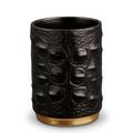 L'Objet Crocodile Gold pencil holder