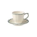 Gien Filets Acapulco US coffee/tea cups and saucers, set of 2