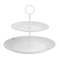 Wedgwood Gio Platinum two tier cake stand