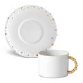 L'Objet Mojave Gold Teetasse mit Unterteller