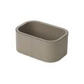 Giobagnara Polo stackable tray, rectangular, small, h 8 cm, mud