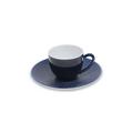 Jaune de Chrome Bolero Blue double espresso cup and saucer