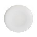 J.L Coquet Hémisphère Weiß Platte rund flach, klein