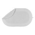 Rhomtuft Badteppich Exquisit oval, 60 x 100 cm, weiß