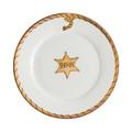 Arcanie Cowboy dessert plate, sheriff's star