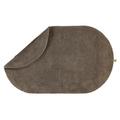 Rhomtuft Badteppich Exquisit oval, 70 x 130 cm, taupe