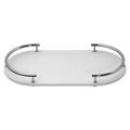 Cristal et Bronze Hémisphère tray, chrome