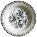 Gien Tulipes Noires deep round platter