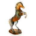Daum Skulptur Cheval Fougueux, bernstein-braun