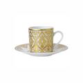 Bernardaud Venise single espresso cup and saucer