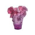 Daum Rose Passion vase, h 17 cm, red-violet