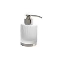 Cristal et Bronze Bambou soap dispenser, h 13,5 cm, chrome