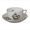 Herend Rothschild Bird tea cup and saucer, motif 2