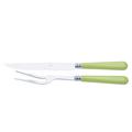 Capdeco Cambridge bright green, carving knife and fork
