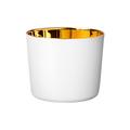 Sieger by Fürstenberg Sip of Gold Satin Champagne goblet, white