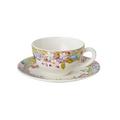 Gien Millefleurs Tassen Café au lait mit Unterteller, 2er-Set