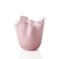 Venini Fazzoletti Opalino vase, h 13,5 cm, amethyst sabbiato