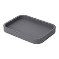 Giobagnara Polo stackable tray, rectangular, large, h 3 cm, graphite