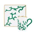 Raynaud Cristobal Emeraude set: mug & tray
