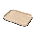 Giobagnara Polo tray, bronze & travertine, rectangular, large