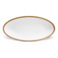 L'Objet Soie Tressée Gold oval platter, small