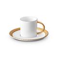 L'Objet Corde Gold Espressotasse mit Unterteller
