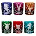 Artel Whiskeybecher Forest Folly, groß, 6er-Set mit 6 Motiven in 6 Farben
