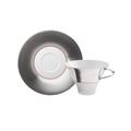 Hering Berlin Polite Silber Kaffee-/Teetasse mit Unterteller