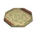 L'Objet Fortuny octagonal tray, green