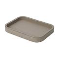 Giobagnara Polo stackable tray, rectangular, large, h 3 cm, mud