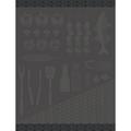 Le Jacquard Francais Braise tea towel, grey