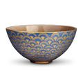 L'Objet Fortuny salad bowl, large, blue