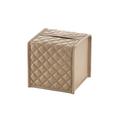Riviere Vanity tissue box cover, square, taupe