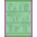 Le Jacquard Francais Herbes Fraiches tea towel, green