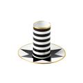 Sieger by Fürstenberg Ca' d'Oro single espresso cup without handle, cylindrical, with saucer