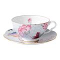 Wedgwood Cuckoo Teetasse mit Unterteller, blau