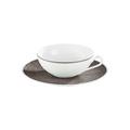 Raynaud Italian Renaissance Dark Grey tea cup and saucer