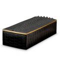 L'Objet Crocodile Gold rectangular box