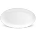 L'Objet Soie Tressée White oval platter, large