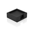 Giobagnara Tao square glass coasters, black, set of 6