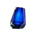 Moser Vase Pear, H 20 cm, beryl/blau