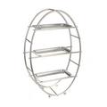 Greggio Circle oval three-tier pastry stand, large