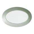 Raynaud Minéral Irisé Seladon Platte oval, klein