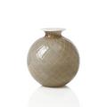 Venini Vase Monofiori Balloton Snow, H 12,5 cm