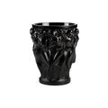 Lalique Vase Bacchantes, H 15 cm, schwarz
