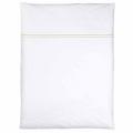 Christian Fischbacher Satin Premium duvet cover, white / green (050), 140 x 220 cm